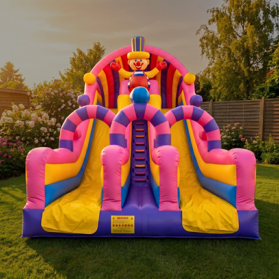 Giant clown slide