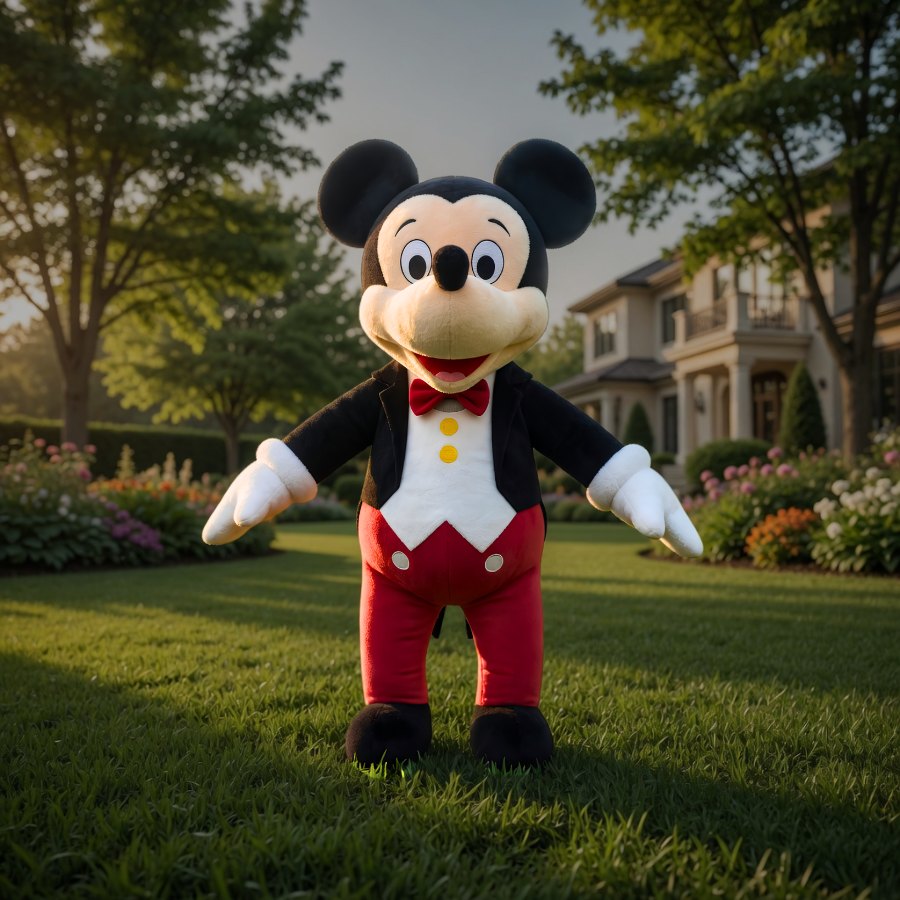 Inflatable Mickey Mouse figure